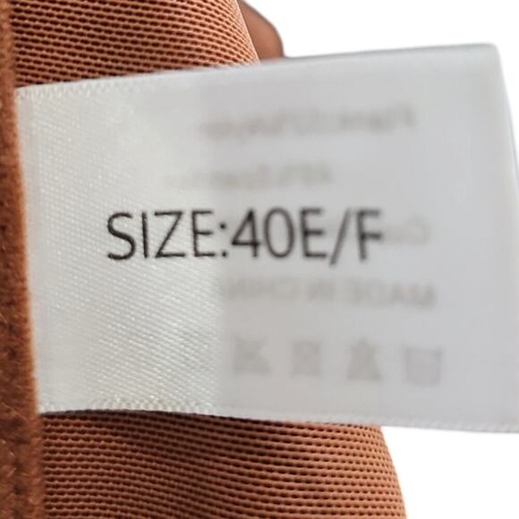 Push-Up Longline Bra Brown Size 40E/F - Picture 3 of 4